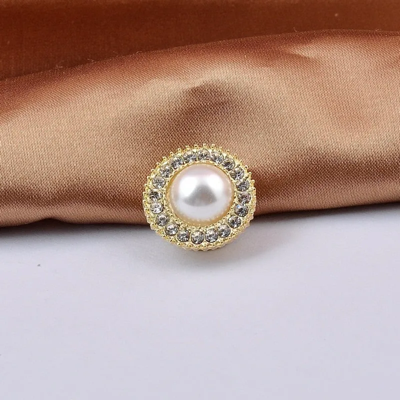 Fashion Bee Magnet Brooch Pearl Rhinestone Flower Safe Hijab No Hole Pins Shirt Scarf Buckle Brooches
